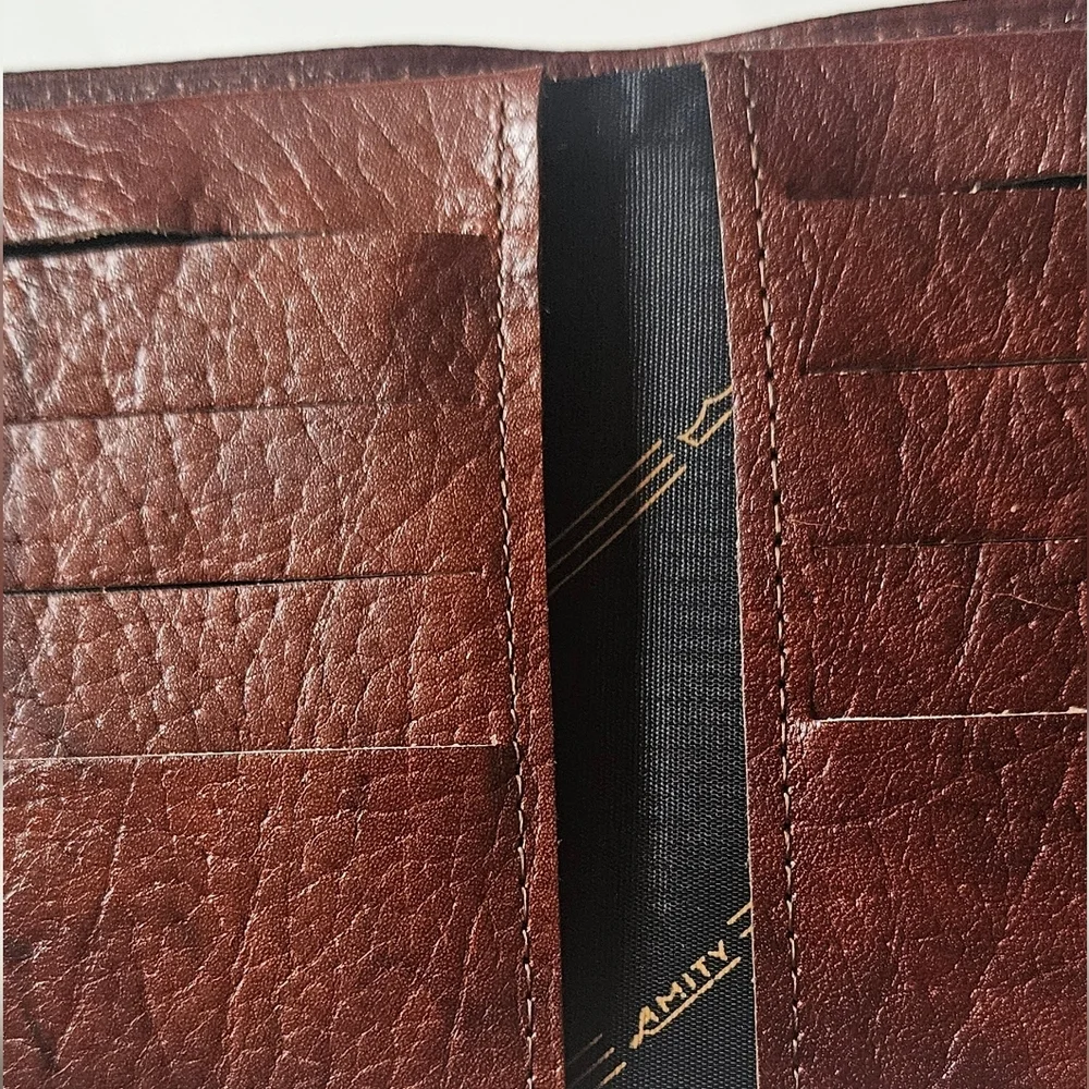 Men's Vintage BillFold Wallet, Cowhide Leather by Amity, Made in the USA